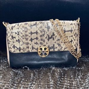 Tory Burch Chelsea Colorblock Snake Crossbody